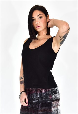 VERSACE BLACK CASUAL STYLE NECK SWEATER