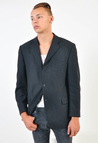 VINTAGE BLAZER JACKET IN BLACK