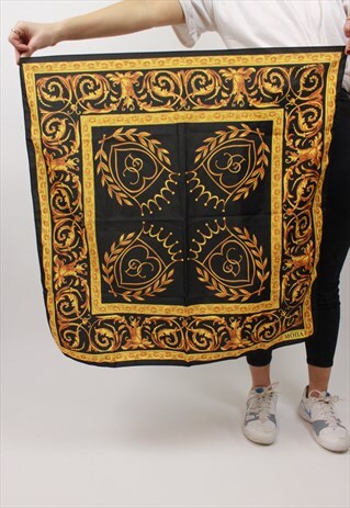 VINTAGE PATTERNED SILKY SCARF
