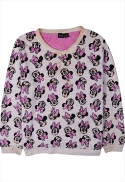 Vintage 90's Disney Fleece Jumper Minnie Mouse Crew Neck