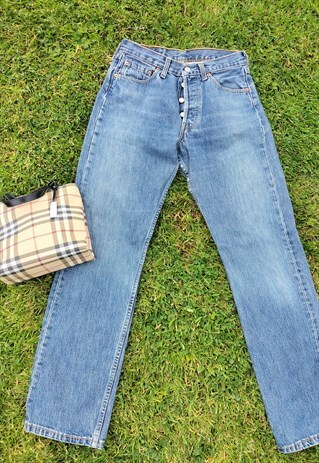 Vintage 90's Stonewash 501 Straight Leg Levi Jeans