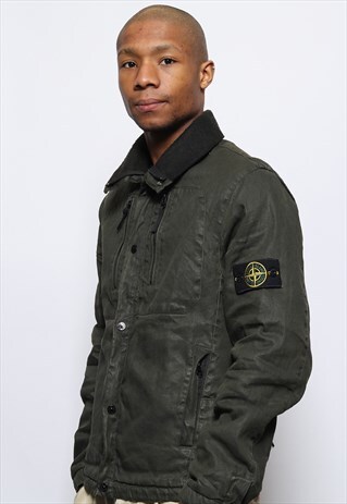 VINTAGE STONE ISLAND AW08 LINOFLAX JACKET GREEN