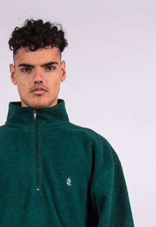 90S VINTAGE NAUTICA FLEECE 1/4 ZIP