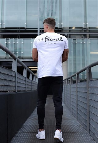 LARGE GRAPHIC BACK PRINT T-SHIRT - WHITE