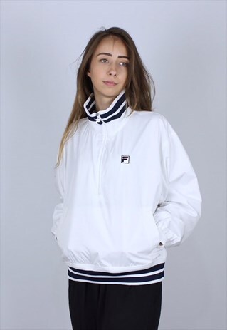 FILA VINTAGE JACKET TOP TRACKSUIT WOMEN WHITE