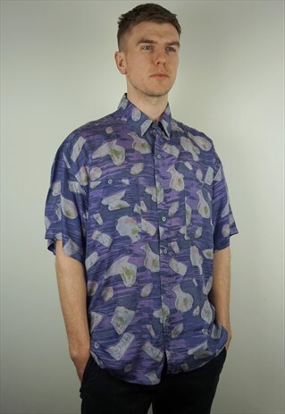 PURE SILK PATTERNED SHIRT