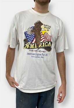 Vintage Taking Pride In America print single stitch T-Shirt