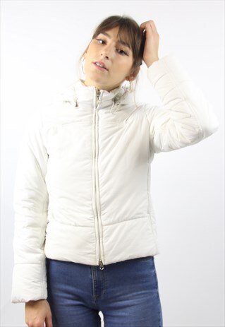 VINTAGE CHAMPION WHITE PADDED JACKET