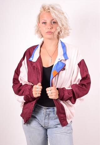 NIKE WOMENS VINTAGE TRACKSUIT TOP JACKET XL MULTI 90S