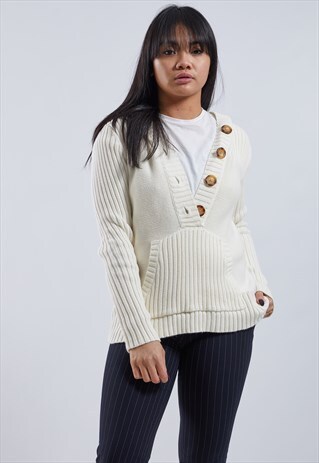 VINTAGE TOMMY HILFIGER KNITTED HOODIE