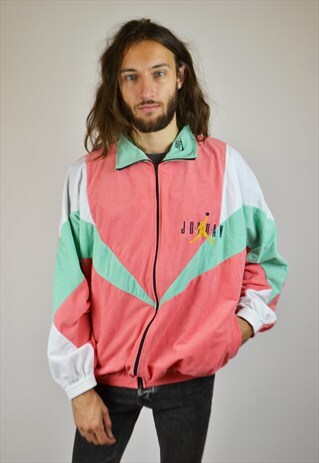 VINTAGE 80'S NIKE AIR JORDAN VELOUR TRACK JACKET