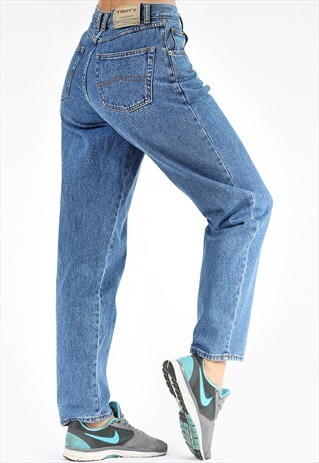 TAPERED JEANS HIGH WAISTED