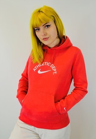 VINTAGE NIKE EMBROIDERED SWOOSH HOODIE