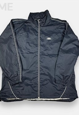 Umbro vintage navy blue windbreaker jacket size XXL
