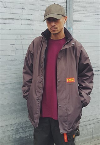 FMC WATERPROOF FLEECE-LINED JACKET BROWN