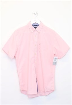 Vintage Tommy Hilfiger shirt in pink. Best fits S