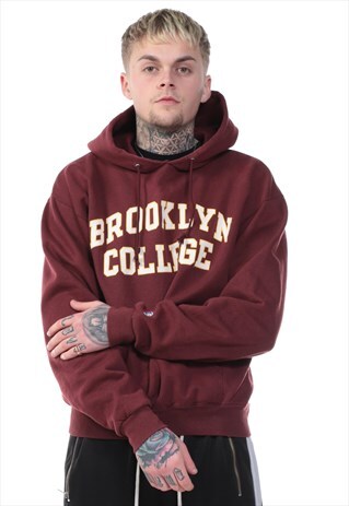 VINTAGE CHAMPION BROOKLYN COLLEGE HOODIE
