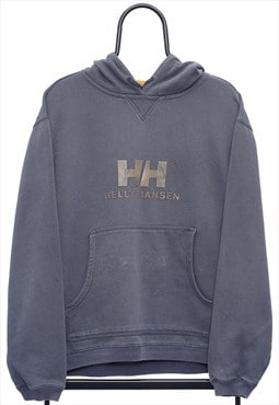 Vintage Helly Hansen Graphic Grey Hoodie Mens
