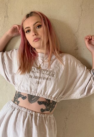 VINTAGE WRANGLER REWORK CO ORD SKIRT TOP SET