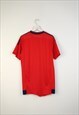 VINTAGE ADIDAS T-SHIRT OL FOOTBALL IN RED M