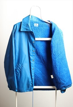 Vintage Champion Insulated Script Jacket Blue