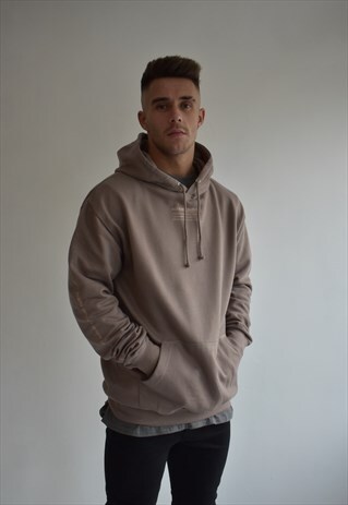 MOCHA MINI DESCRIPTION HOOD WITH SLEEVE LOGO