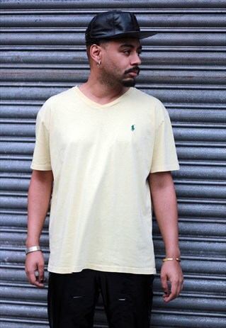 VINTAGE YELLOW RALPH LAUREN T-SHIRT