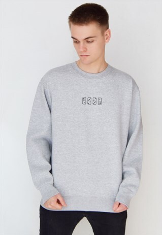 GREY DOMINO SWEATSHIRT