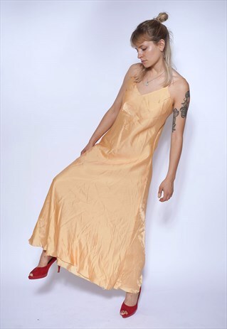 90'S PEACH COCKTAIL MAXIDRESS