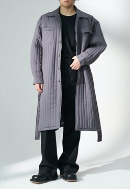 Men's Vertical striped cotton padded jacket AW VOL.8