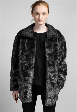 VINTAGE FAUX FUR JACKET