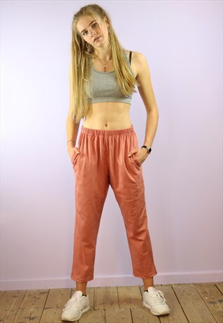 VEGAN SUEDE CROP TROUSERS