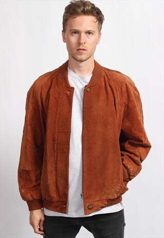 VINTAGE SUEDE BOMBER JACKET