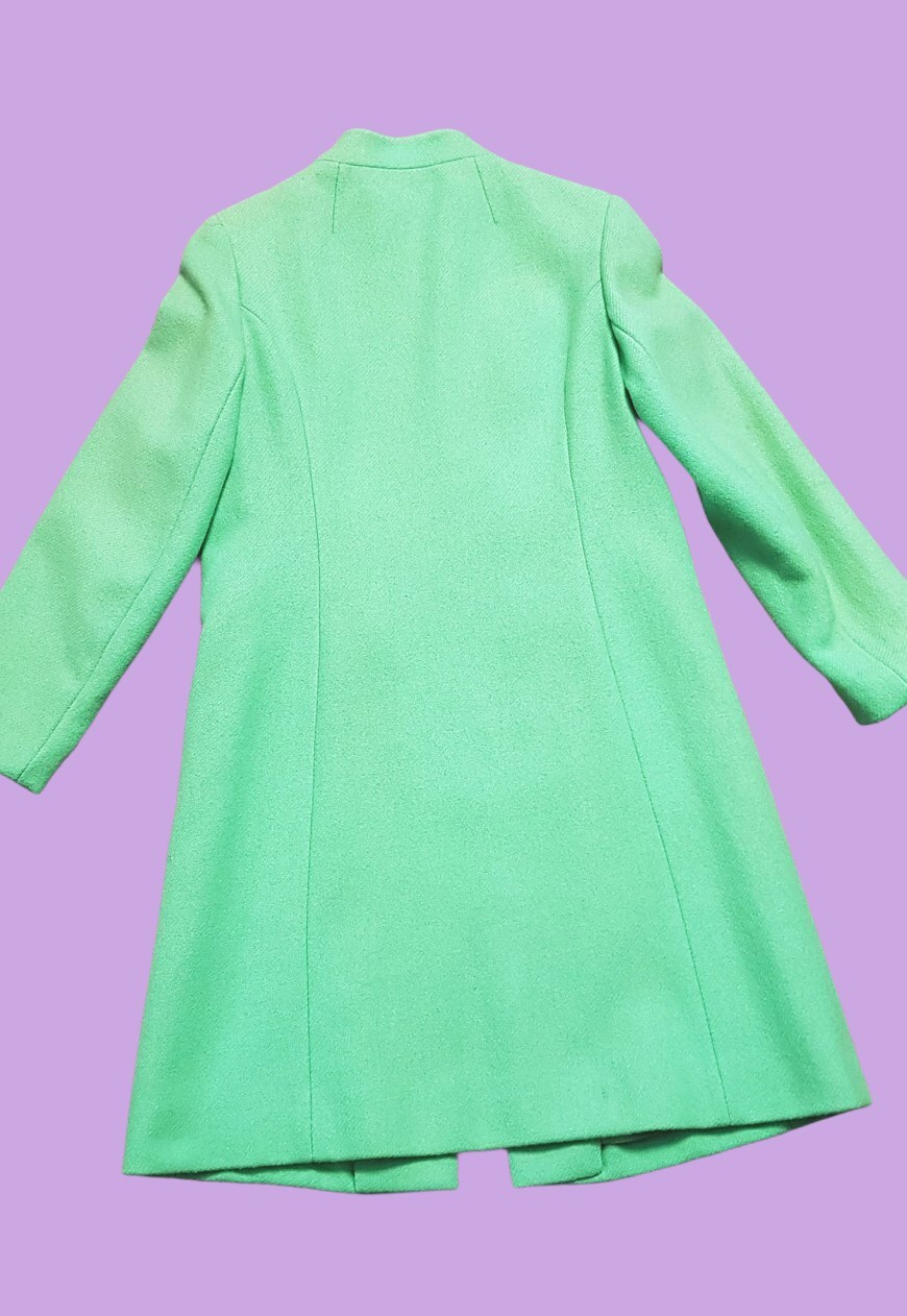ASOS Marketplace | Buy & sell new, pre 1960s Vintage Lime Green Wool Mod Coat