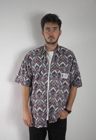 VINTAGE INDONESIA PRINT SHIRT