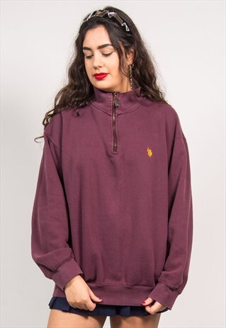 U.S POLO ASSN QUARTER ZIP SWEATSHIRT
