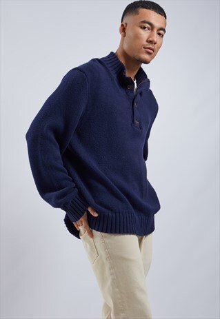 VINTAGE RALPH LAUREN KNITTED 1/4 ZIP JUMPER