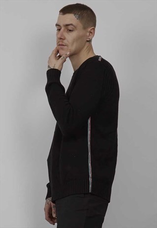 VINTAGE 90'S D&G TAPE LOGO BLACK JUMPER