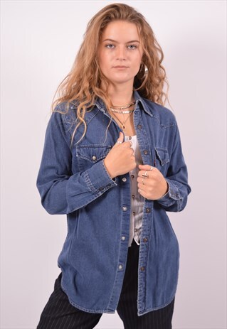 VINTAGE LEVI'S DENIM SHIRT BLUE