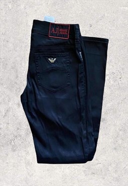 Armani Jeans Black Smart Trousers 