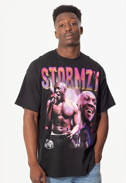 Stormzy Unisex Printed T-Shirt in Black