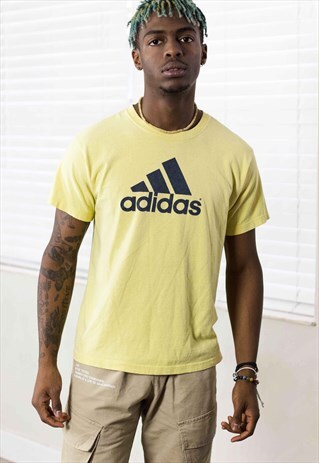 VINTAGE ADIDAS T-SHIRT LOGO 90S M 5.4