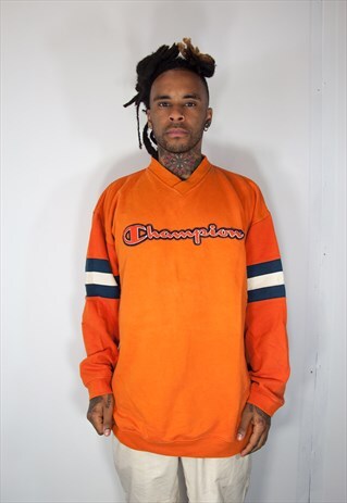 ORANGE CHAMPION VINTAGE SWEATSHIRT