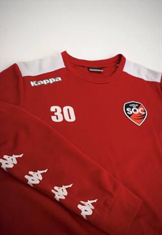 VINTAGE 90S KAPPA RED SWEATSHIRT