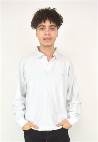 VINTAGE 90'S WHITE RALPH LAUREN LONG SLEEVED SHIRT