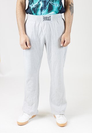 VINTAGE 90S EVERLAST GREY TRACKSUIT BOTTOMS