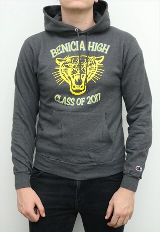 CHAMPION - GREY HOODIE - SMALL
