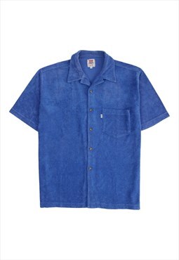 Vintage Levi's blue terry cloth shirt