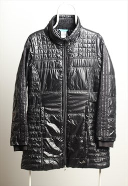 Vintage Adidas Quilted Padded Coat Black