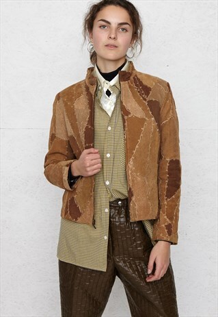 VINTAGE BROWN ONE TWO LEATHER JACKET